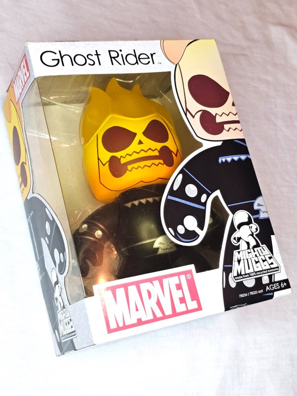 Marvel Mighty Muggs Ghost Rider 6” Vinyl Figure 2007 Hasbro